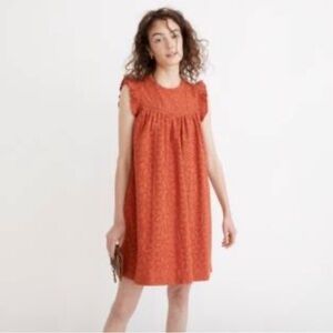 Madewell dress NWT size small rust color no flaws